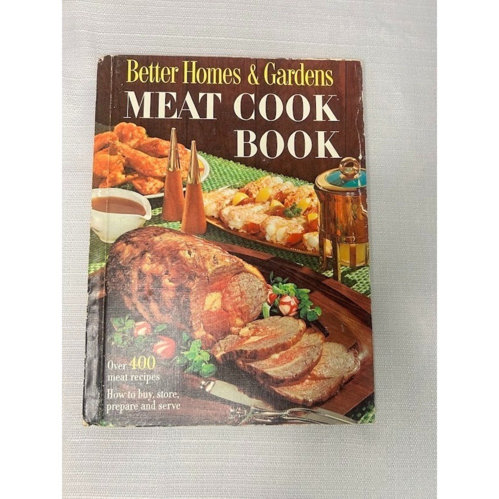 Better‎ Homes Gardens Meat Cook Book 1968 Vintage Recipes Mid Century Modern